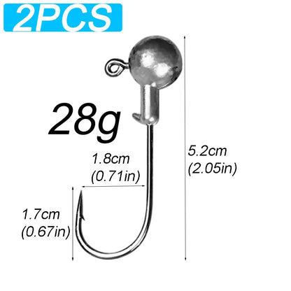 HookUpCo. Versatile Jig Head Hooks for Bass Fishing - HookUpCo.
