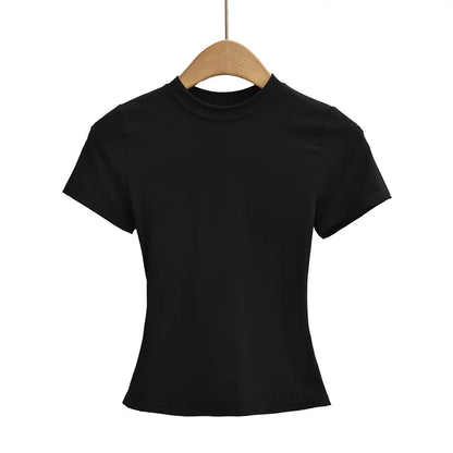 Stylish Slim Fit Casual T-Shirt for Women - Trendy Solid Color