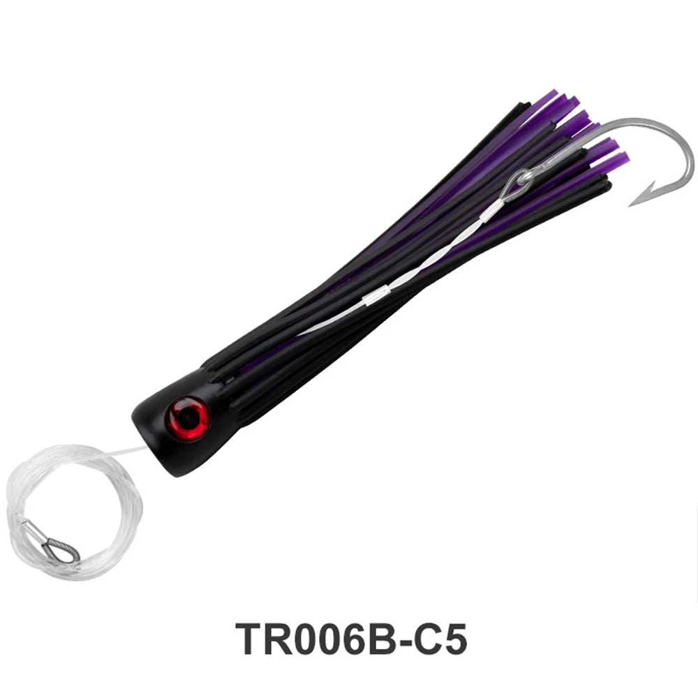 HookUpCo. 9" Rigged Squid Lures for Big Game Fishing - HookUpCo.