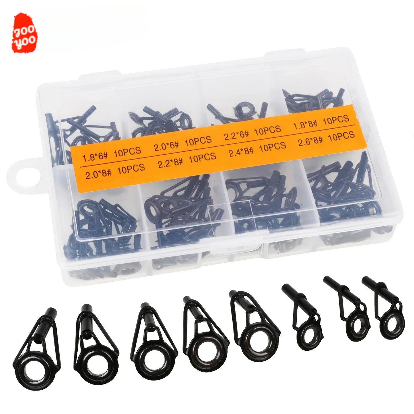 80-Piece Marine Rod Guide Ring Set - HookUpCo.
