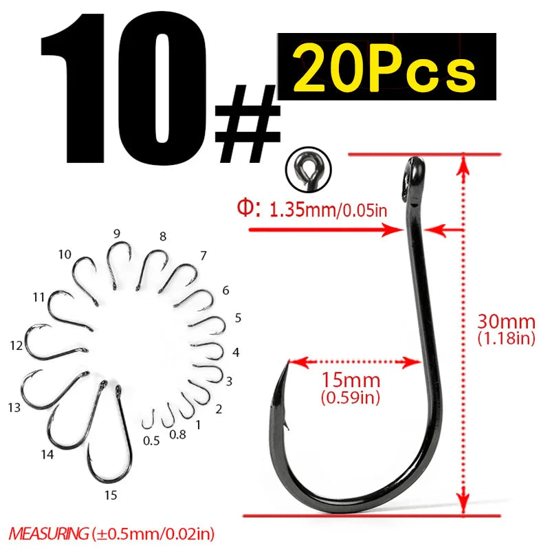 HookUpCo. Carbon Steel Circle Hooks for Fishing - HookUpCo.