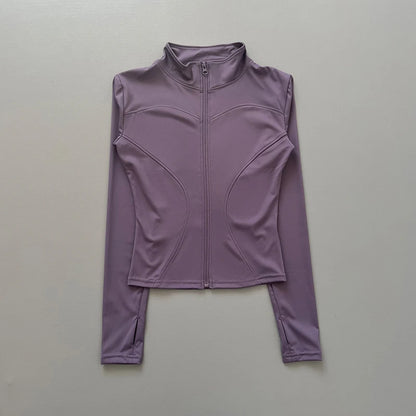 Women's Quick-Dry Stretch Workout Jacket, Slim Fit