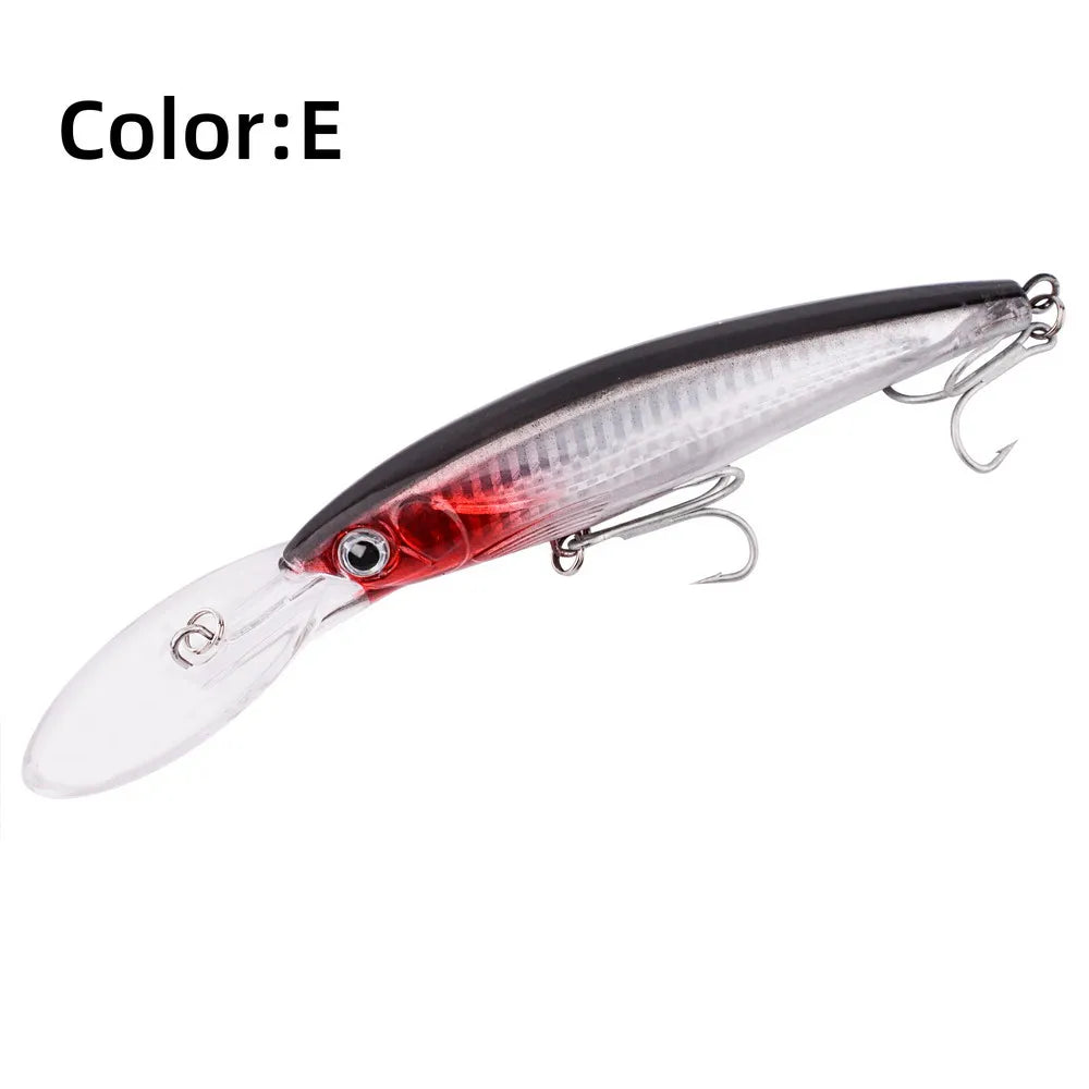 HookUpCo. Big Floating Minnow Lure for Trolling