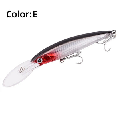 HookUpCo. Big Floating Minnow Lure for Trolling