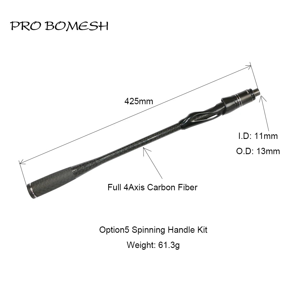 HookUpCo. Carbon Fiber Taper Grip Fishing Handle - HookUpCo.