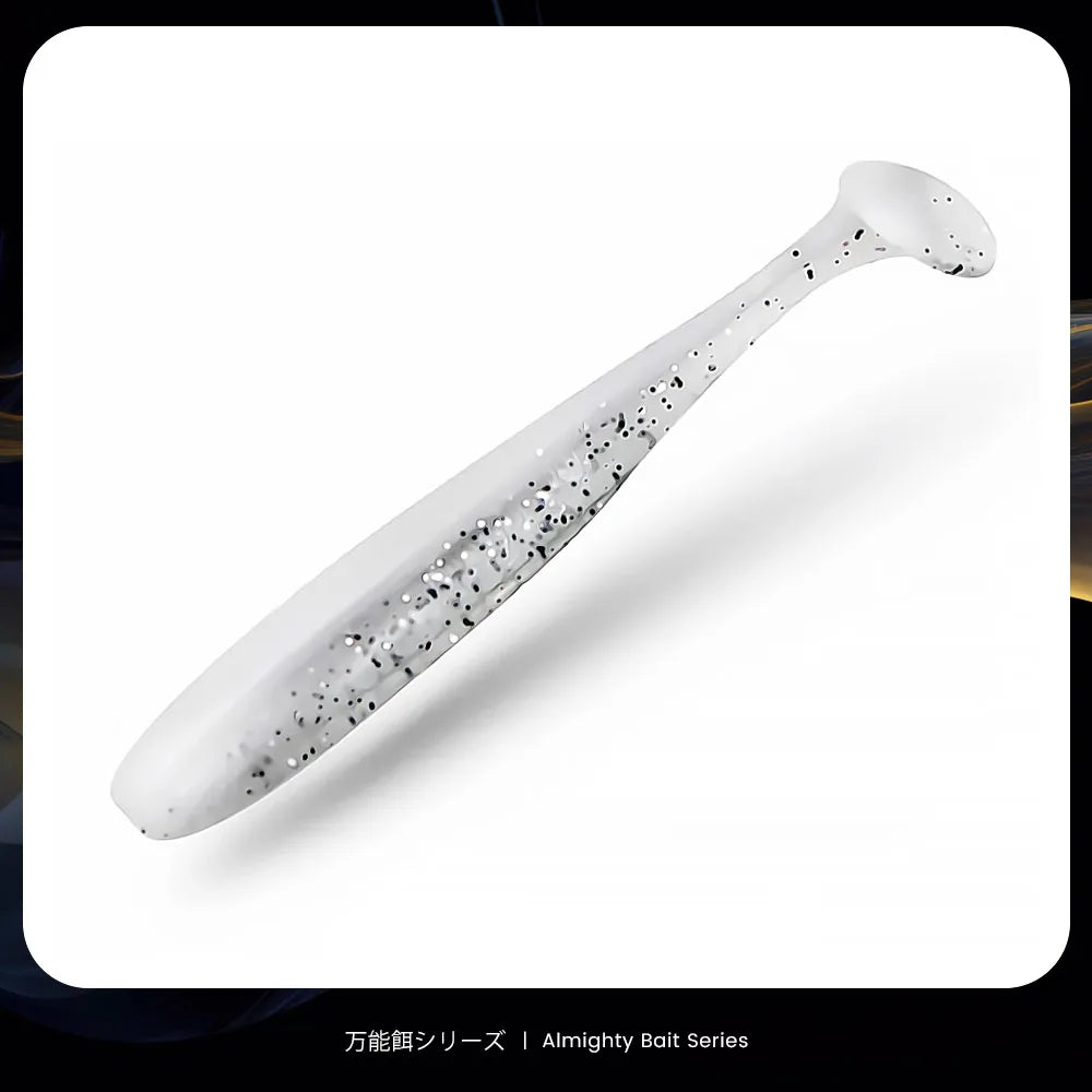 Soft Silicone Shad Worm Fishing Lure for Bass