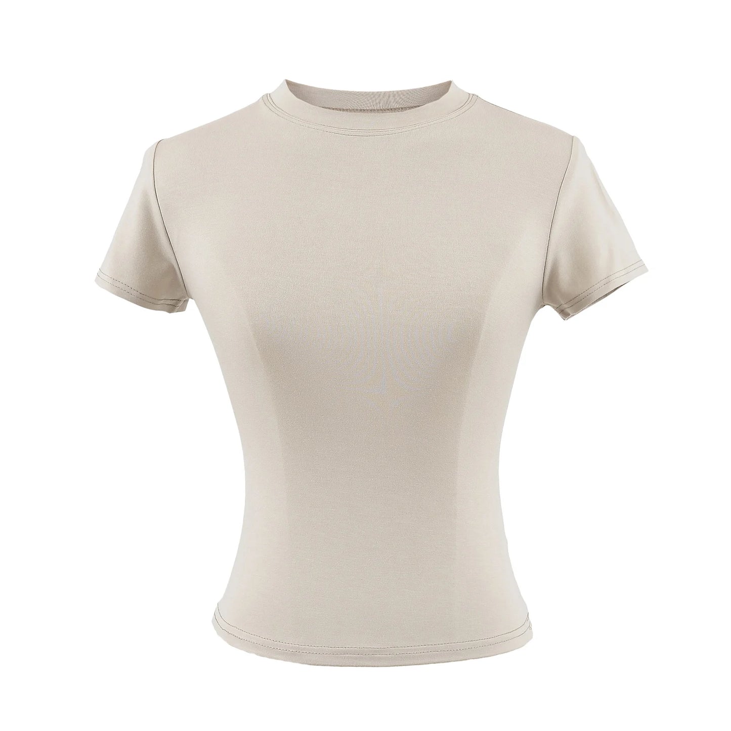 Stylish Slim Fit Casual T-Shirt for Women - Trendy Solid Color