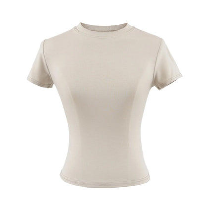 Stylish Slim Fit Casual T-Shirt for Women - Trendy Solid Color
