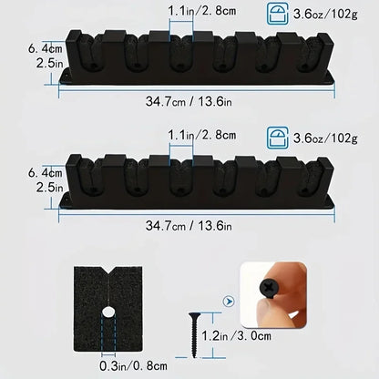 HookUpCo. Wall-Mounted Fishing Rod Storage Rack - HookUpCo.