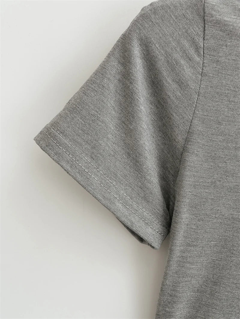 Stylish Slim Fit Casual T-Shirt for Women - Trendy Solid Color