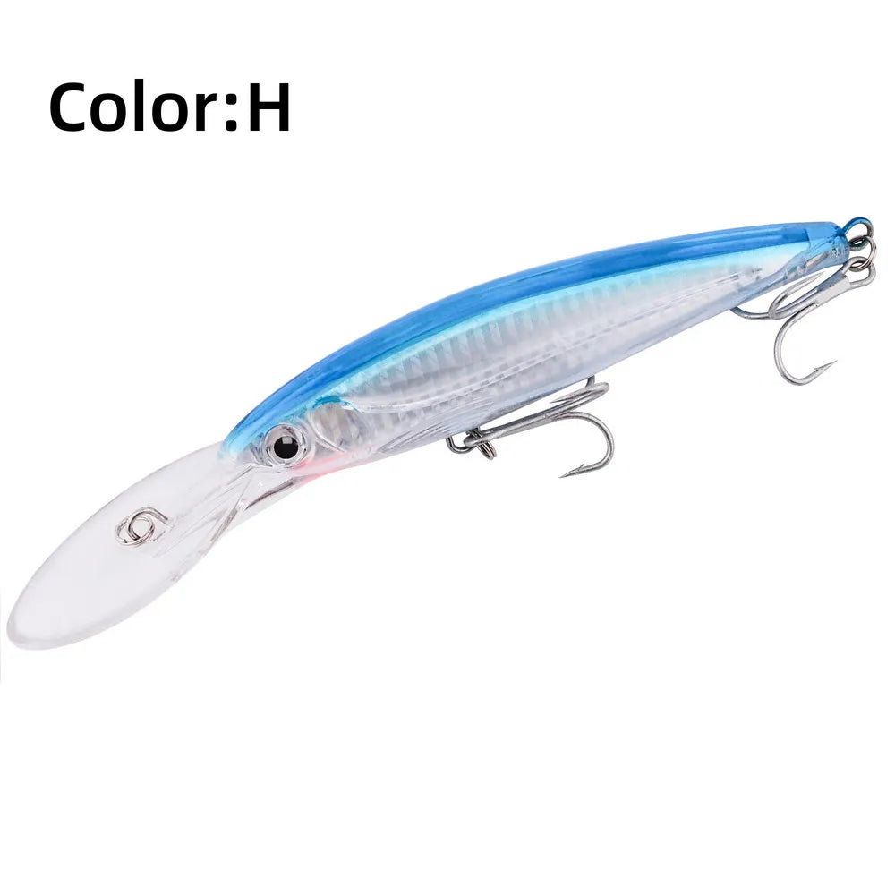 HookUpCo. Big Floating Minnow Lure for Trolling