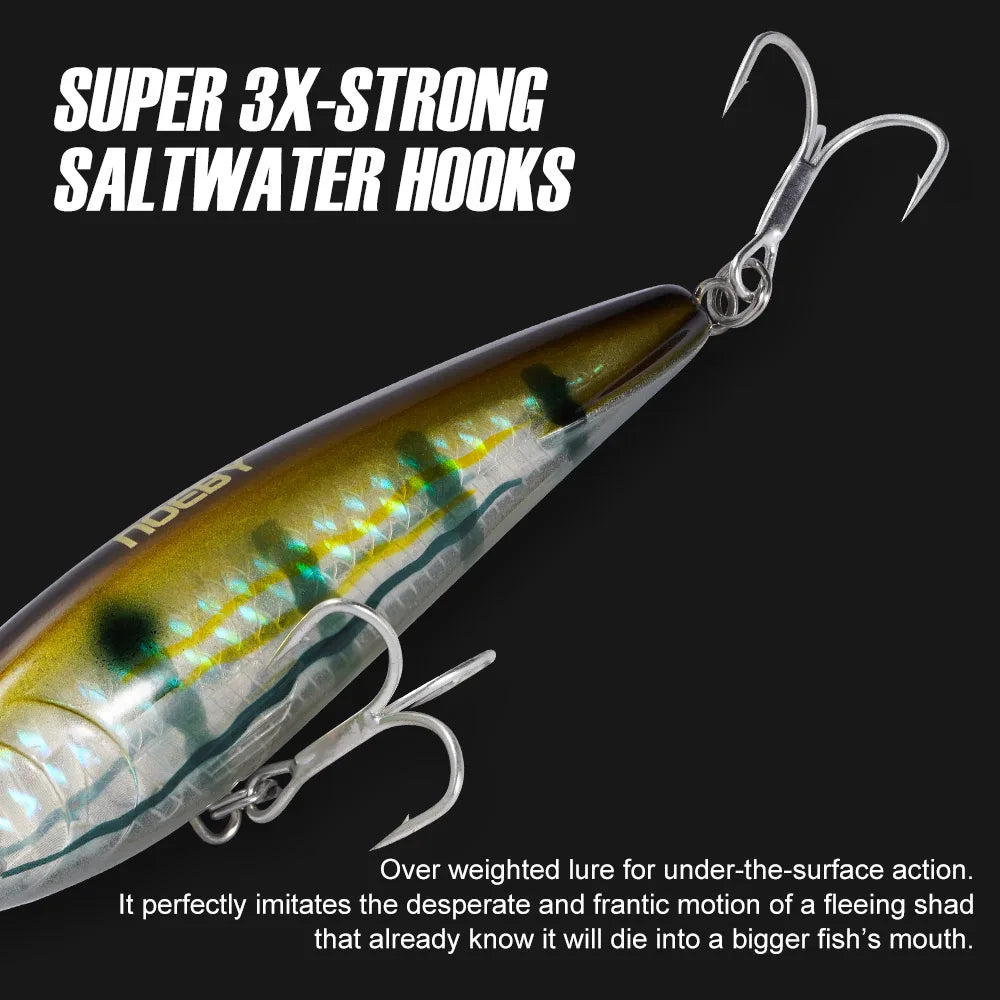 HookUpCo. 95mm Sinking Stickbait Fishing Lure - HookUpCo.
