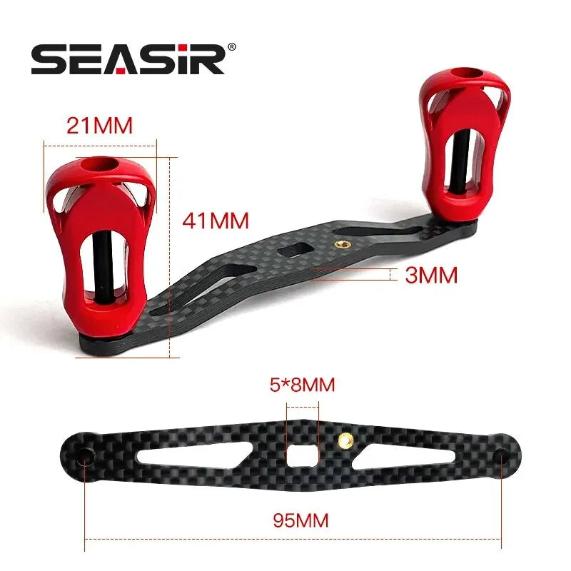 HookUpCo. Ultra Light Carbon Fiber Reel Handle - HookUpCo.