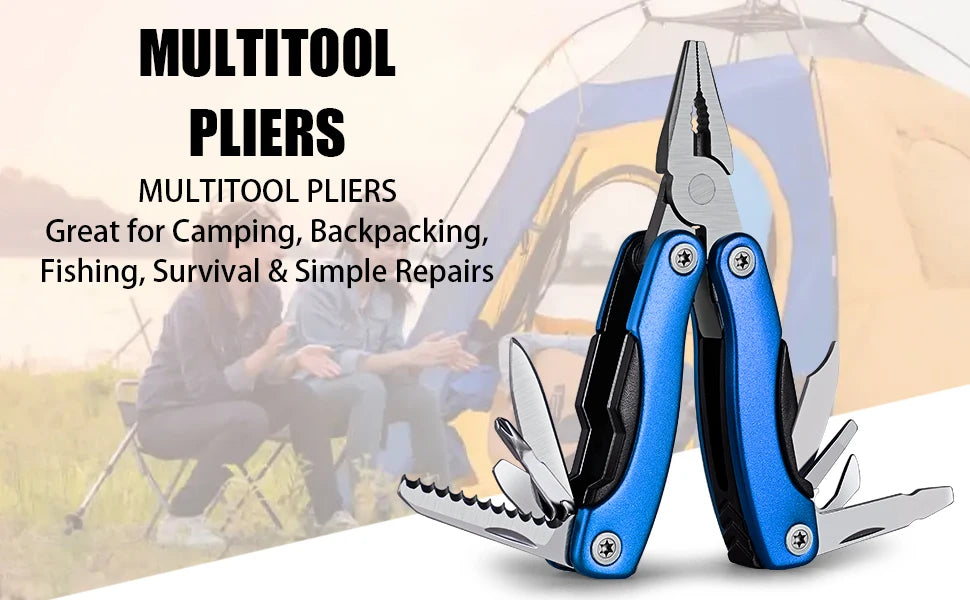 Versatile Folding Multi Tool with Pliers and Knife for Outdoors