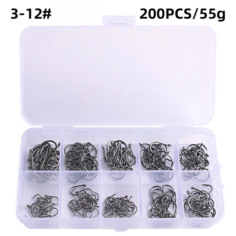 Carbon Steel Fishing Hooks in Bulk 50-1600 PCS - HookUpCo. - HookUpCo.