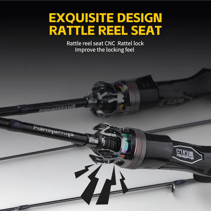 HookUpCo. High Carbon Fishing Rod for Bass - HookUpCo.