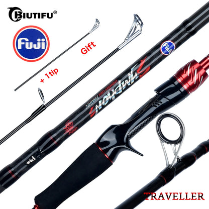 HookUpCo. Mini Rock Fishing Rod, Carbon Spinning - HookUpCo.