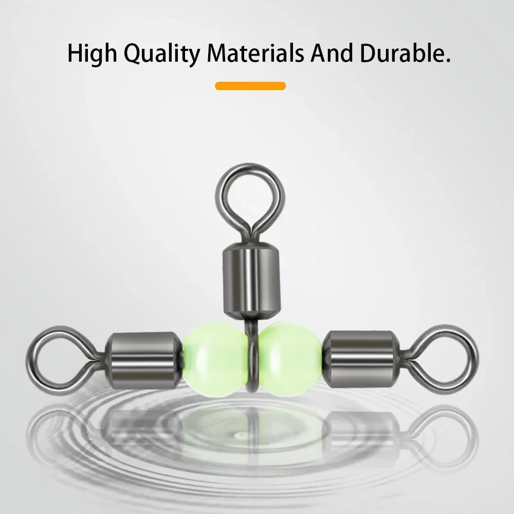 HookUpCo. 10-Piece Luminous Fishing Swivels Set - HookUpCo.