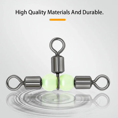 HookUpCo. 10-Piece Luminous Fishing Swivels Set - HookUpCo.