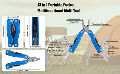 Versatile Folding Multi Tool with Pliers and Knife for Outdoors