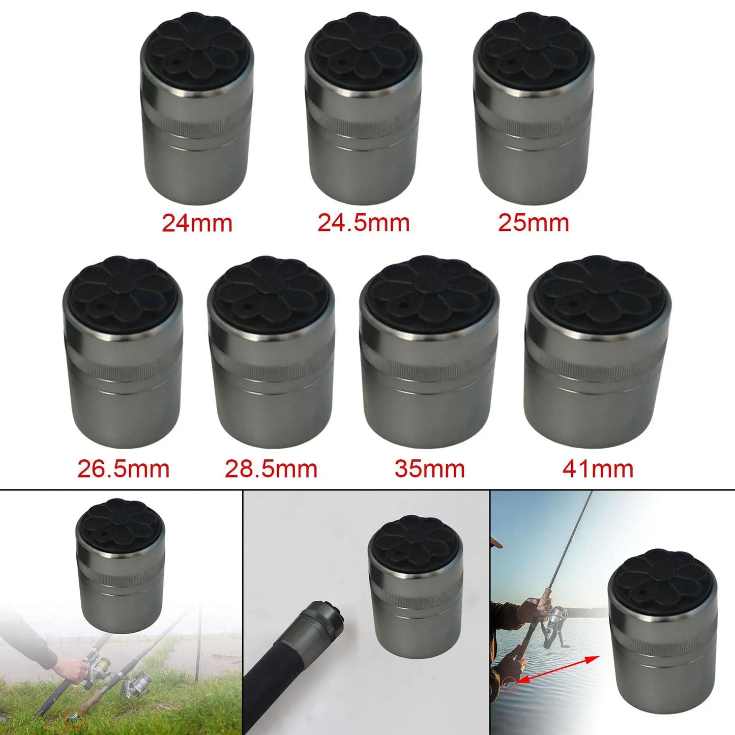 HookUpCo. Durable Rubber Fishing Rod End Cap - HookUpCo.