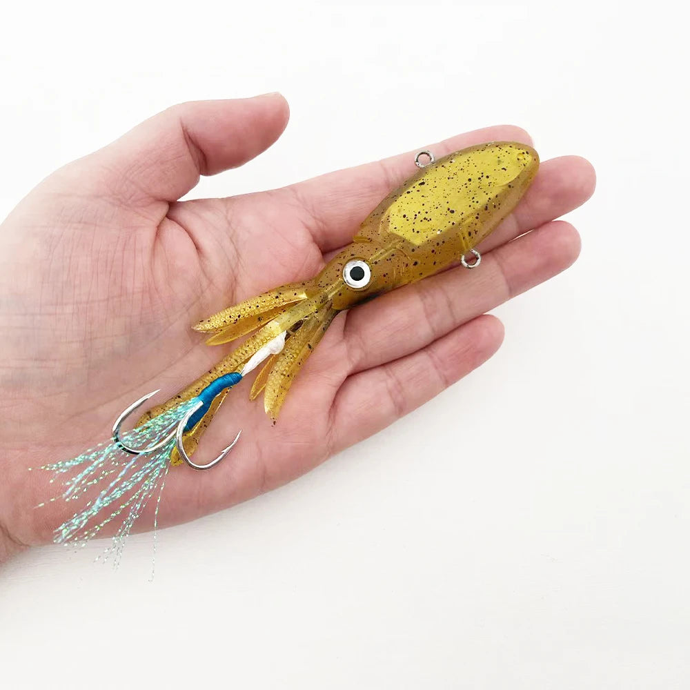 HookUpCo. 40g Squid-Design VIB Lure for Fishing