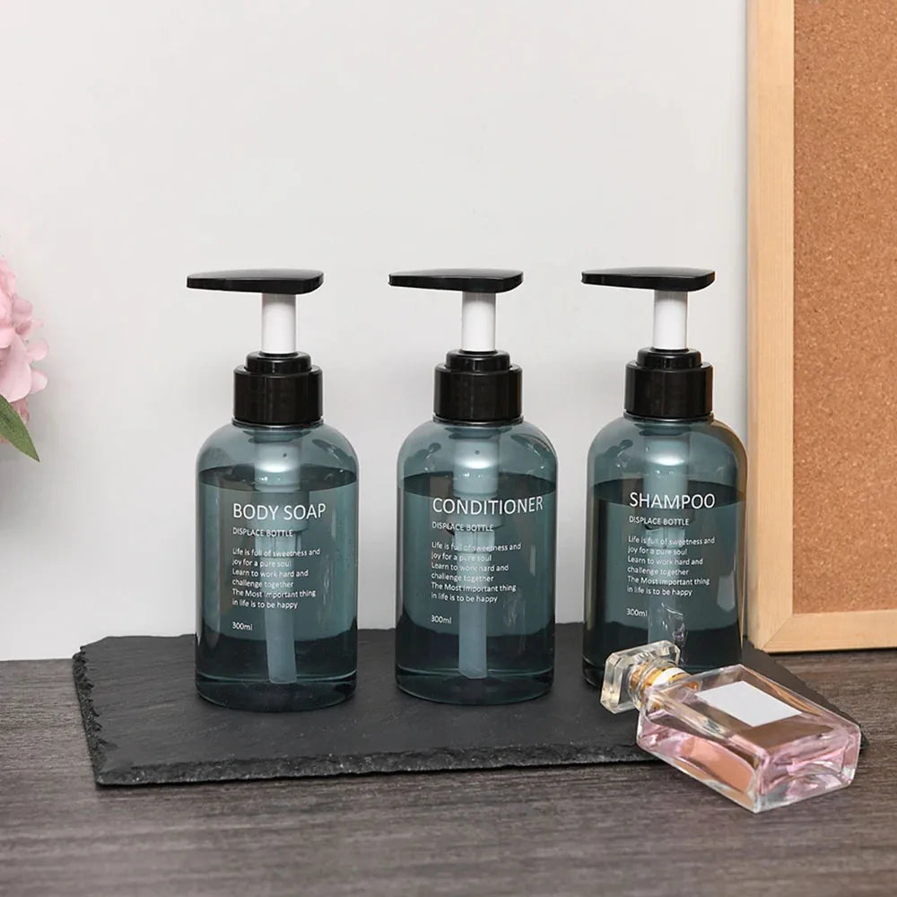 HookUpCo. Refillable Bathroom Soap Dispenser Set