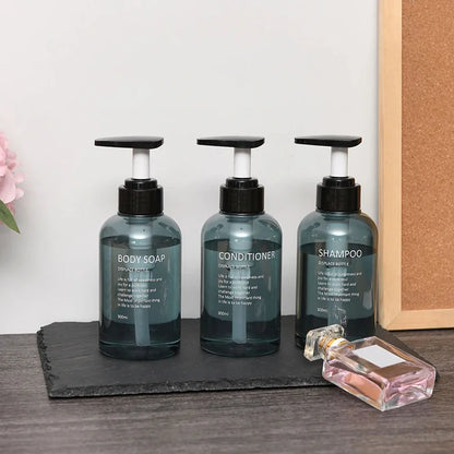 HookUpCo. Refillable Bathroom Soap Dispenser Set