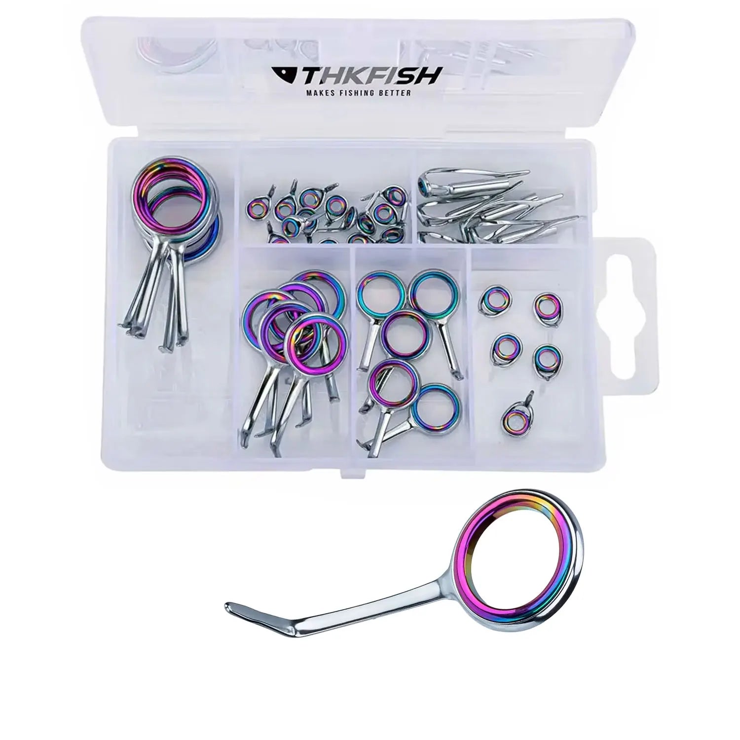 Stainless Steel Fishing Rod Guides Repair Kit - HookUpCo.