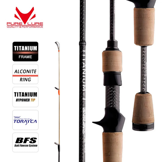 HookUpCo. Titanium XUL BFS Rod for Perch, Trout, Bass