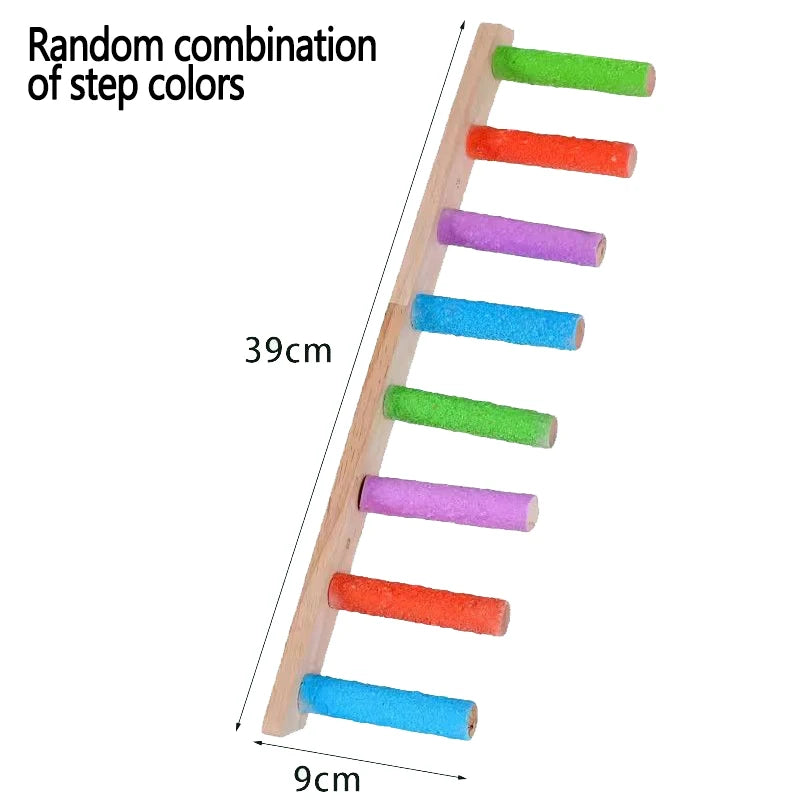 HookUpCo. Wooden Bird Climbing Ladder Toy