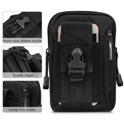 Waterproof Nylon Waist Pouch for Phones and Essentials