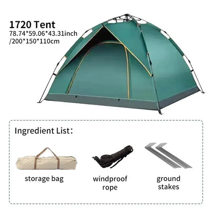 HookUpCo. Automatic Folding Tent for 3-4 People - HookUpCo.