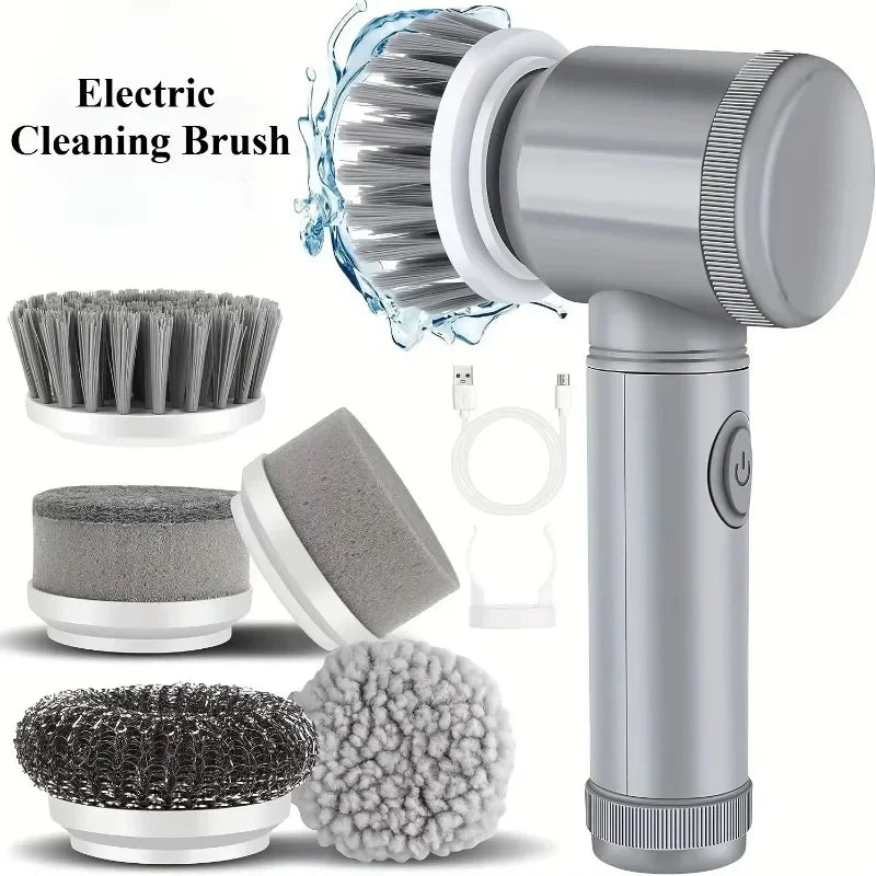 Cordless Electric Spin Scrubber 5-in-1