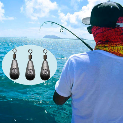 Versatile Fishing Sinker Weights Set, 10pcs