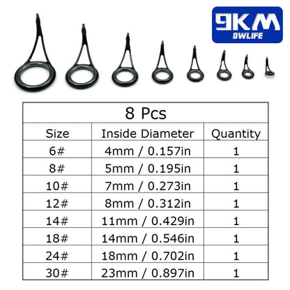 Telescopic Fishing Rod Repair Kit - 105 Pieces
