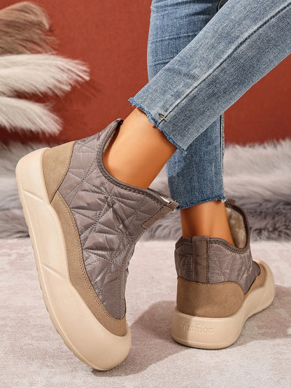 Cozy Fleece-Lined Snow Boots for Women - Non-Slip Comfort