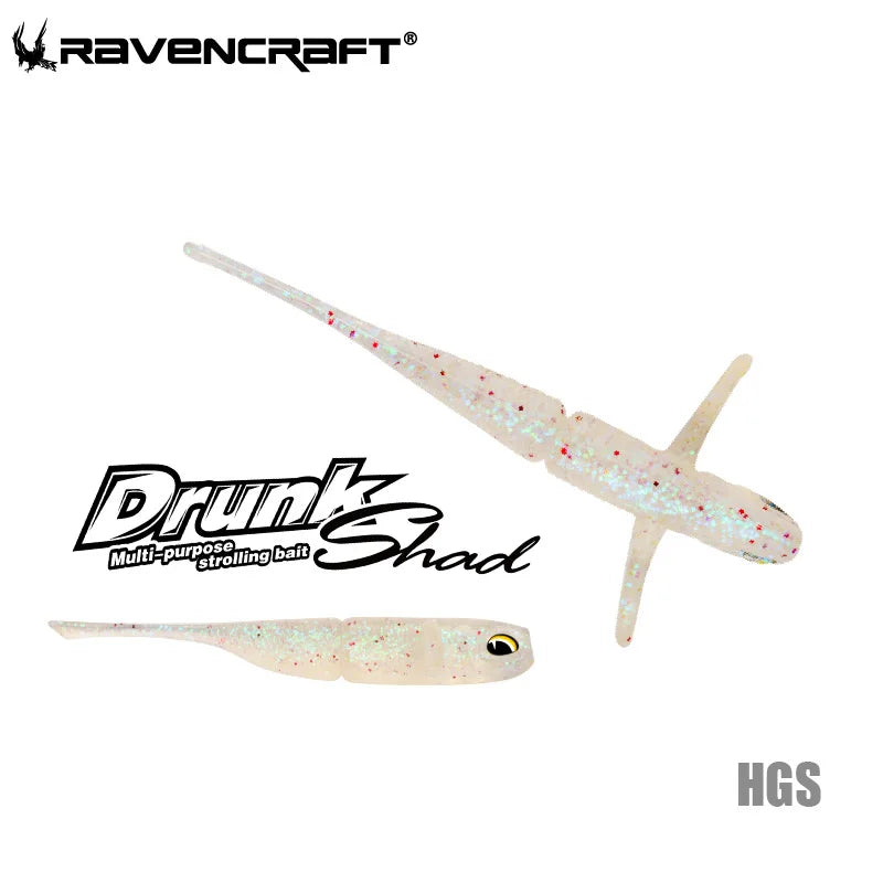 HookUpCo. Drunk Shad Soft Fishing Bait 3 Sizes - HookUpCo.
