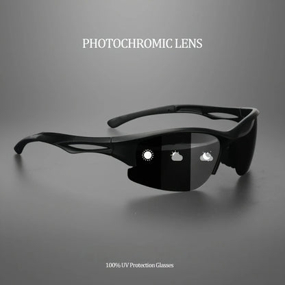 HookUpCo. Polarized Half-Rim Sports Sunglasses for Outdoors