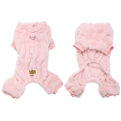 HookUpCo. Cozy Fleece Jumpsuit for Dogs