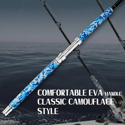 HookUpCo. Heavy Roller Fishing Rod 6'6" Camo - HookUpCo.