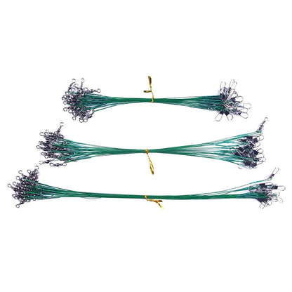 HookUpCo. Steel Fishing Leader with Swivel 30cm - HookUpCo.