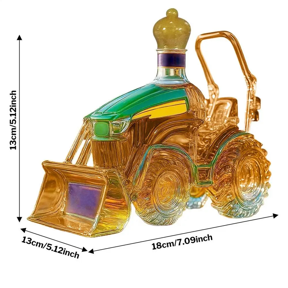 Creative 3D Glass Decanter for Whiskey Lovers