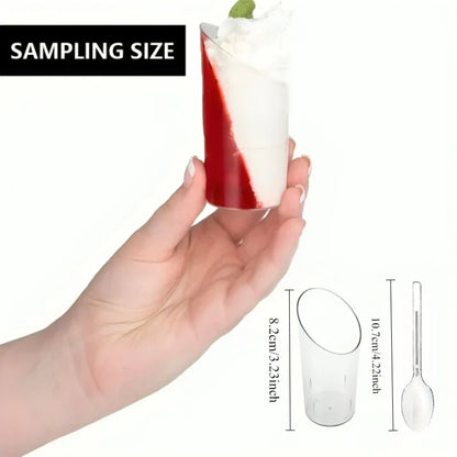 Elegant Plastic Dessert Cups Set