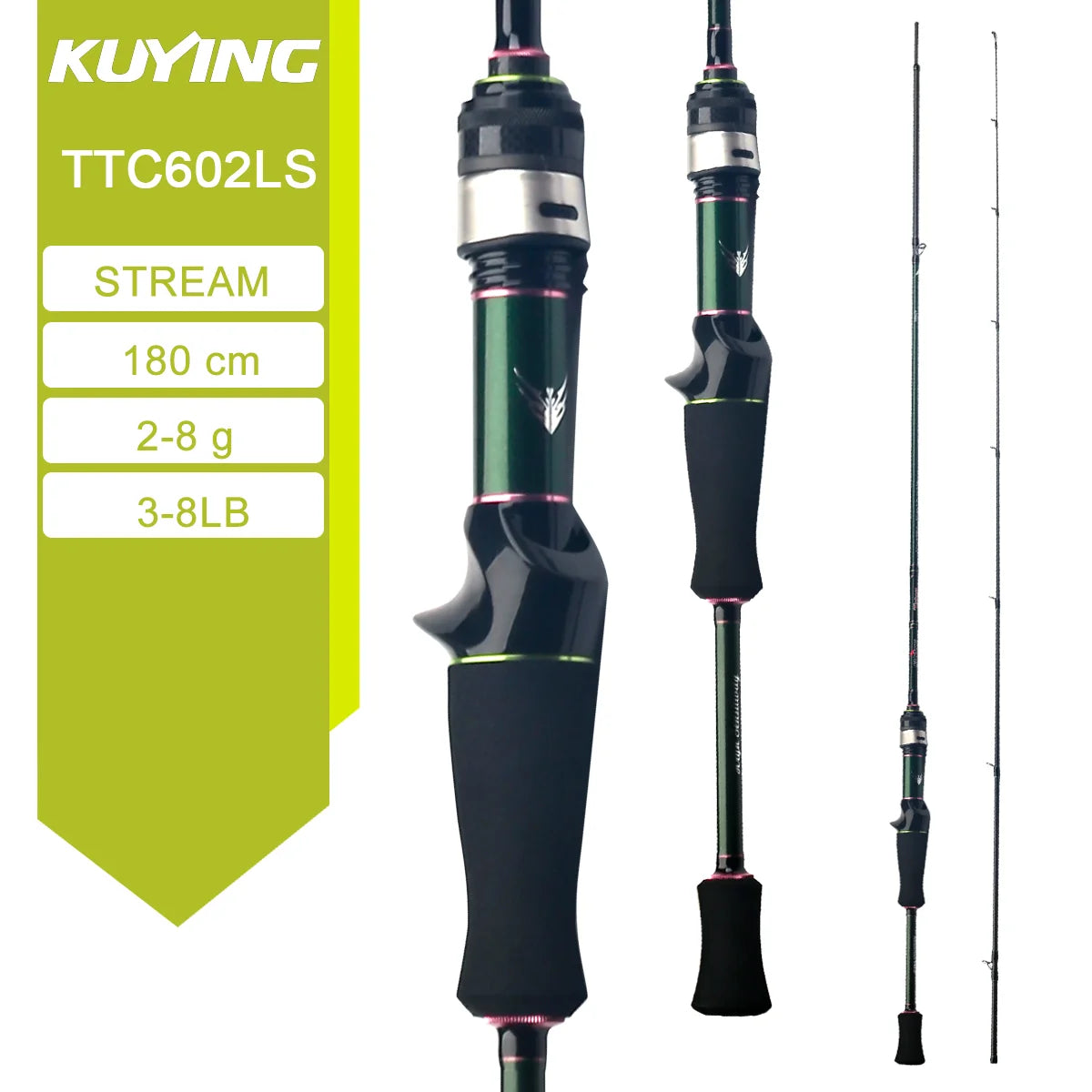 HookUpCo. Carbon Spinning Fishing Rod 5'10" - HookUpCo.