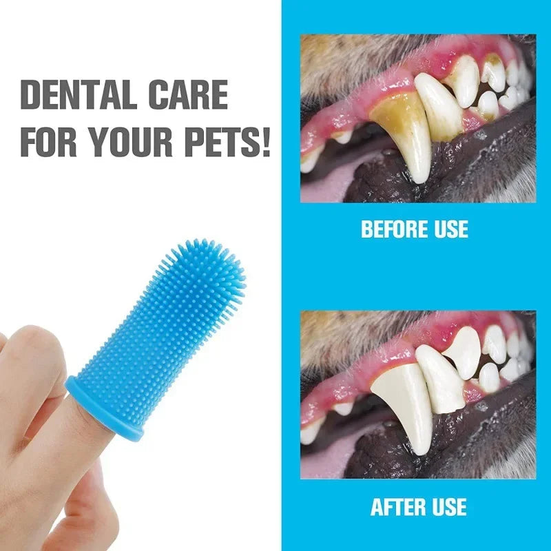 Super Soft Silicone Dog Toothbrush for Fresh Breath Care