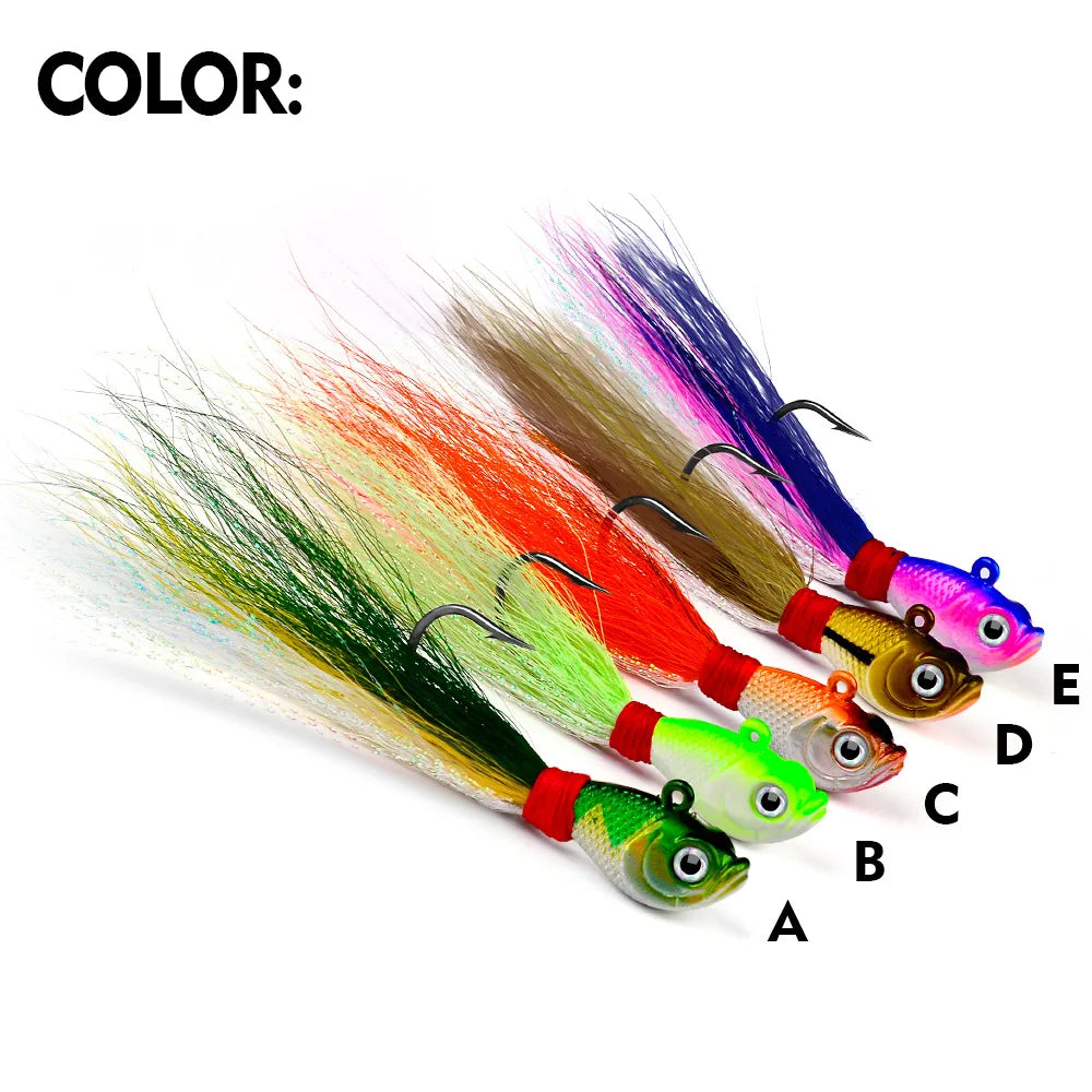 HookUpCo. Feathered Fishing Jig Set - HookUpCo.