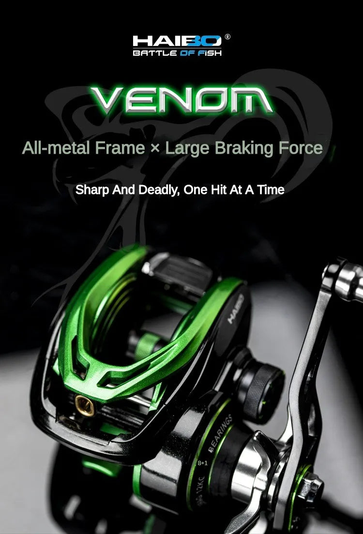 HookUpCo. Venom Deep Sea Baitcasting Reel - HookUpCo.