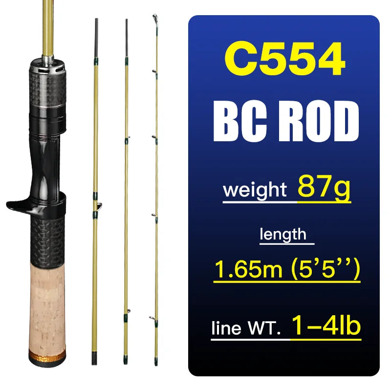 HookUpCo. Carbon Fiber Baitcasting Rod 1.65M - HookUpCo.