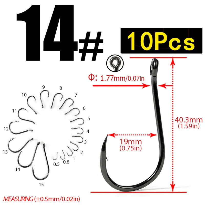 HookUpCo. Carbon Steel Circle Hooks for Fishing - HookUpCo.